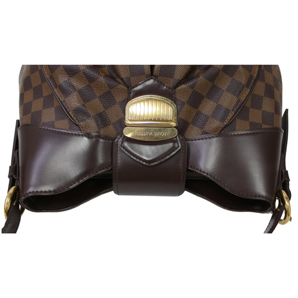 LOUIS VUITTON Sistina MM Damier Ebene Shoulder Bag Brown