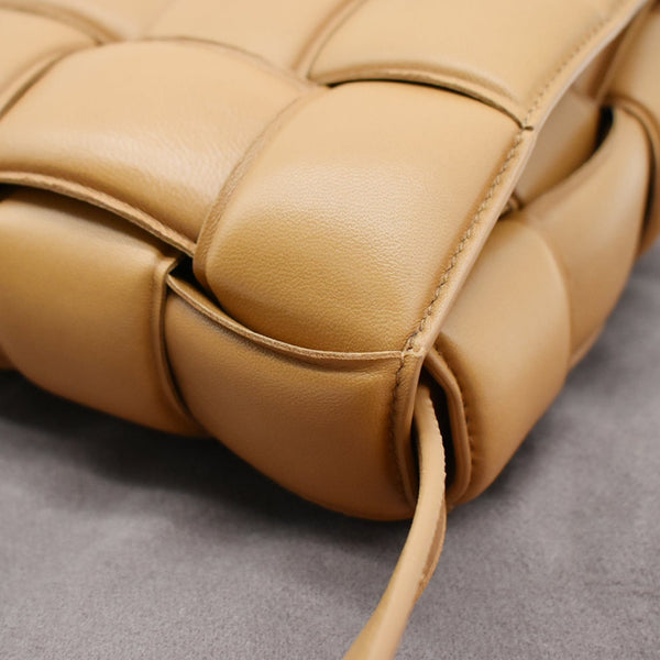 BOTTEGA VENETA Padded Cassette Leather Crossbody Bags Caramel