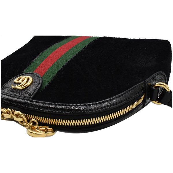 Gucci Ophidia GG Small Suede and Leather Shoulder Bag