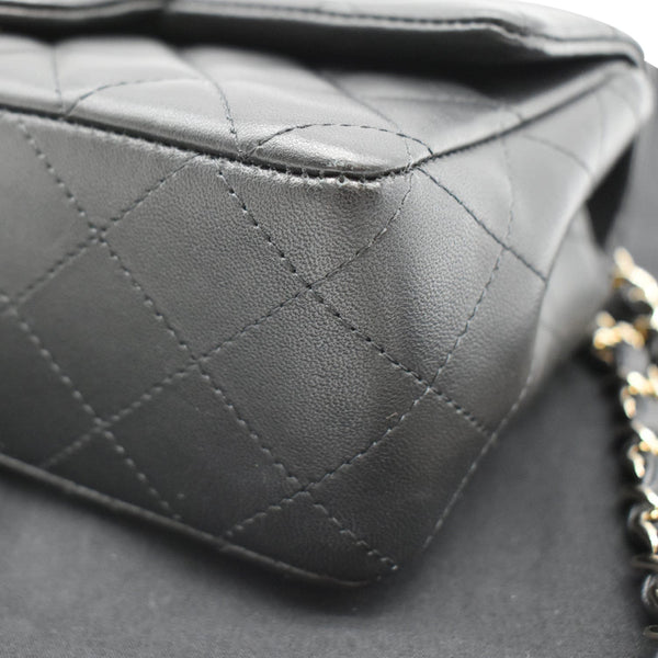 CHANEL Mini Rectangular Flap Quilted Lambskin Leather Shoulder Bag Black- Hot Deals