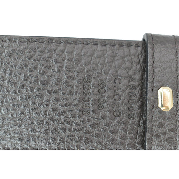 Gucci GG Reversible Leather Belt Black/Brown Size 90.36