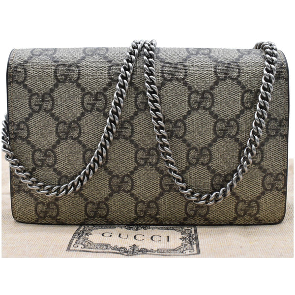 GUCCI Dionysus Super Mini GG Canvas Shoulder Bag Beige 476432