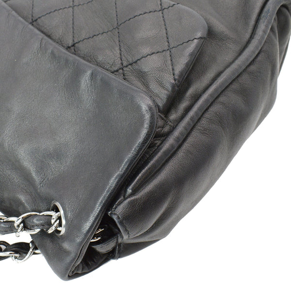 Chanel Double Foldover Twist Closure Smooth Lambskin Bag