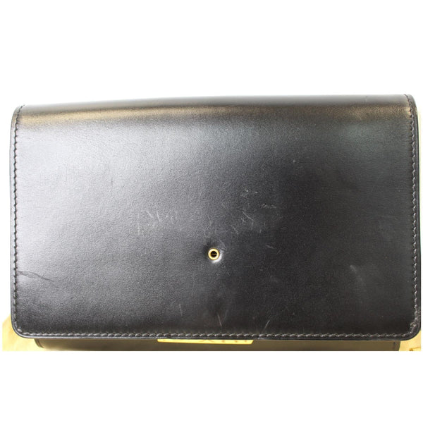 outside look lv Chain Louise GM Noir Leather Shoulder Bag