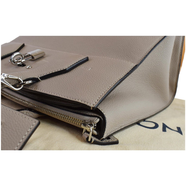 LOUIS VUITTON City Steamer MM Leather Shoulder Bag Grey