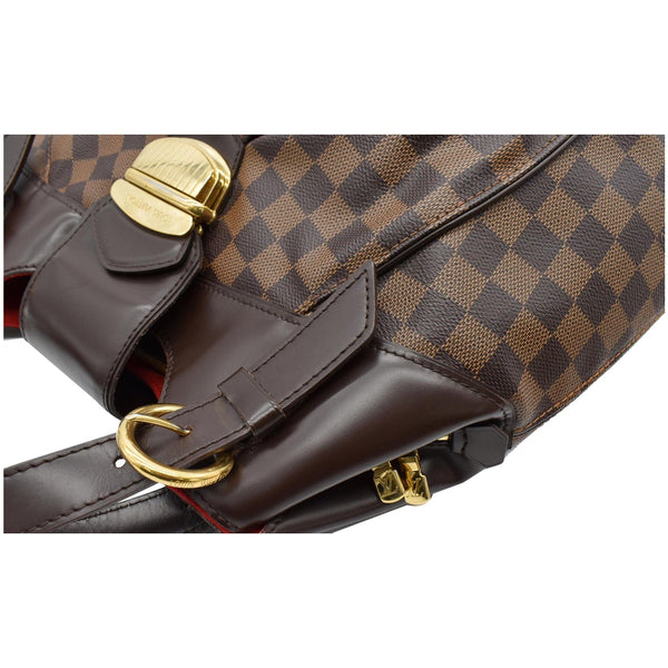 LOUIS VUITTON Sistina GM Damier Ebene Shoulder Bag Brown