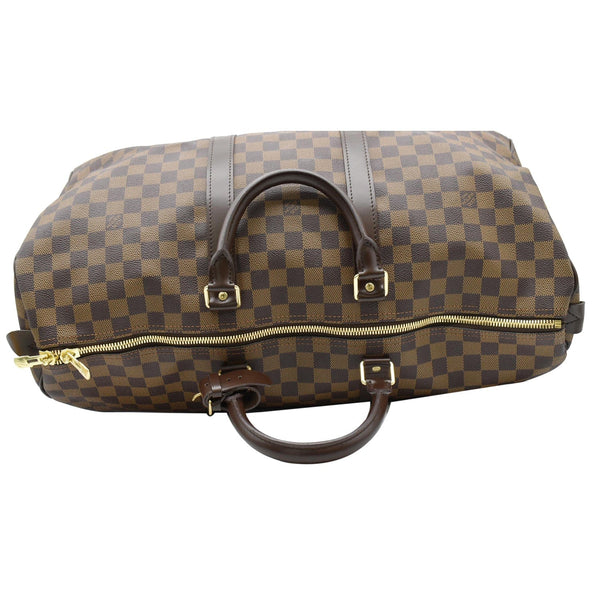 LOUIS VUITTON Keepall 50 Damier Ebene Travel Bag Brown