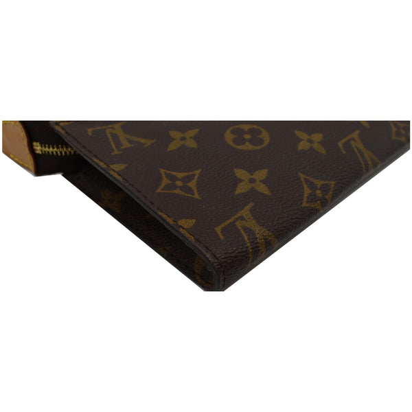 LOUIS VUITTON Monogram Canvas Chain Pochette Brown
