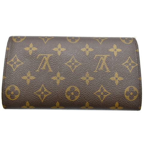LOUIS VUITTON Sarah Monogram Canvas Wallet Brown