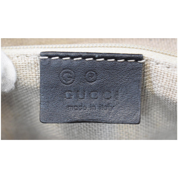 GUCCI Micro Guccissima Leather 2Way Shoulder Bag Black 449655