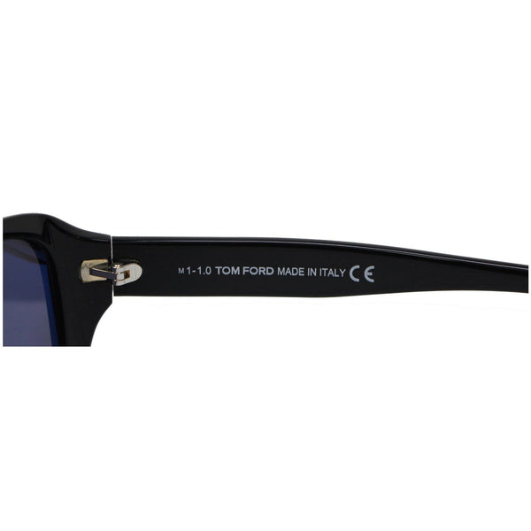 TOM FORD FT0754 01A 59 Duke Shiny Black Sunglasses Smoke Lens