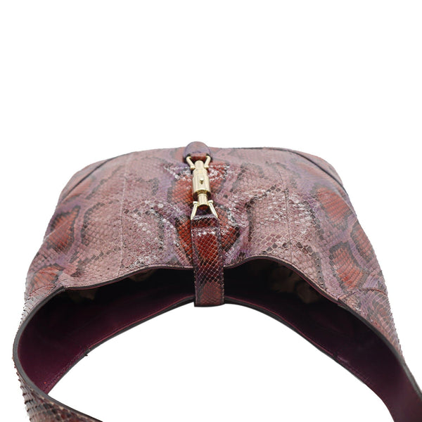 Gucci Jackie Medium Python Shoulder Bag Purple - DDH