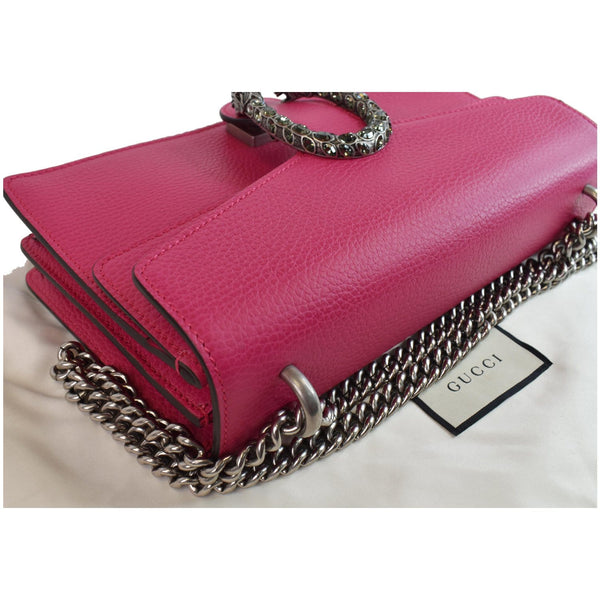 GUCCI Dionysus Small Leather Shoulder Bag 400249 Pink