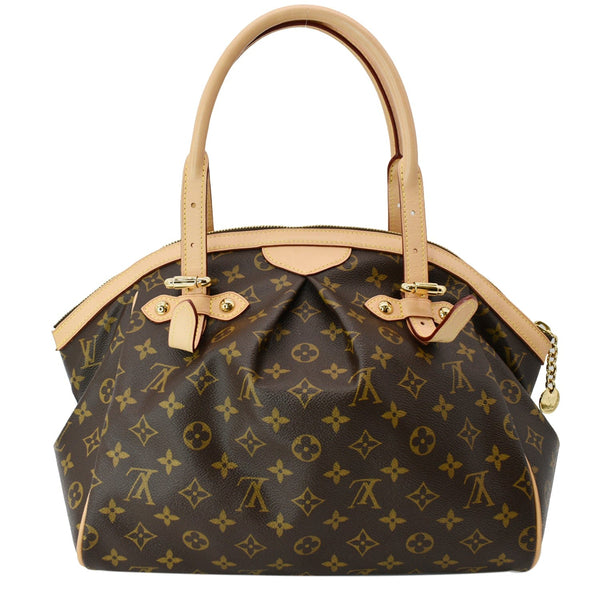 LOUIS VUITTON Tivoli PM Monogram Canvas Satchel Bag Brown