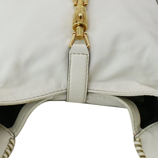 White GUCCI New Jackie 2way Shoulder Handbag - DDH