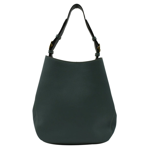 Preloved Burberry Bucket Leather Shoulder Bag Blue