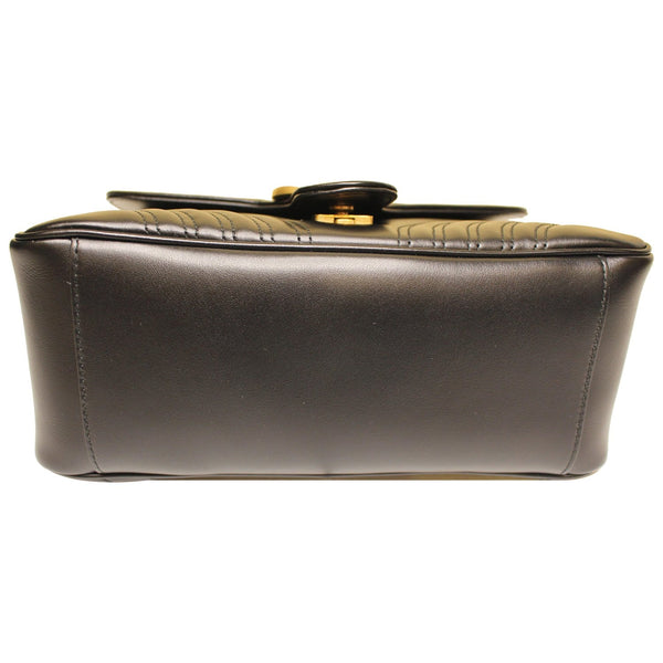 GUCCI GG Marmont Small Top Handle Shoulder Bag Black 498110