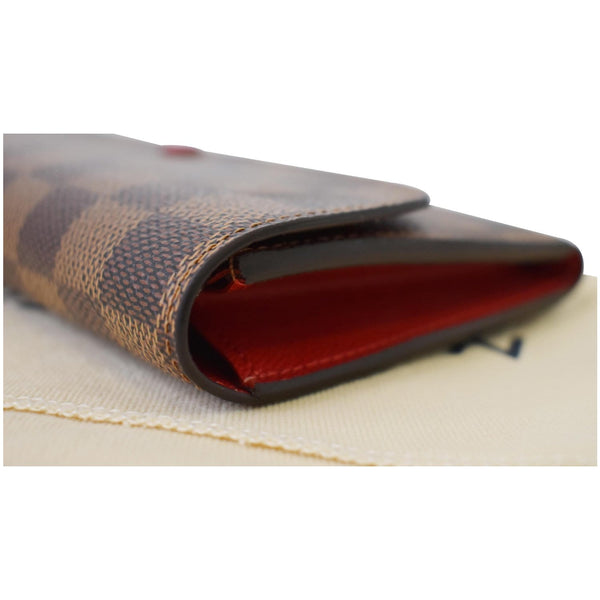 Louis Vuitton Damier Ebene Sarah Wallet Brown Women - simple design