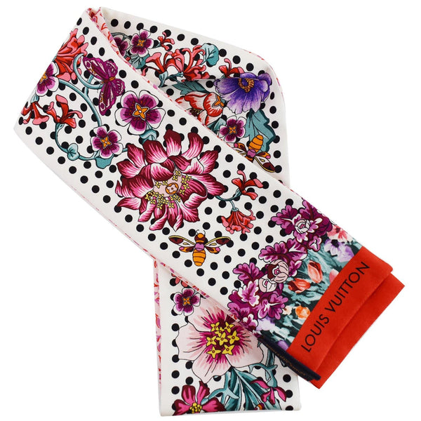 Louis Vuitton In The Garden Silk Bandeau Fuchsia Women - focused view
