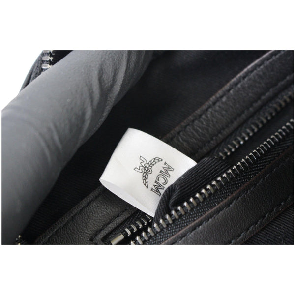 MCM 1976 Square Medium Visetos Canvas Crossbody Bag Cognac