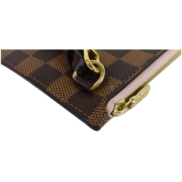 Louis Vuitton Pochette Damier Ebene Neverfull MM Pouch - closeups view