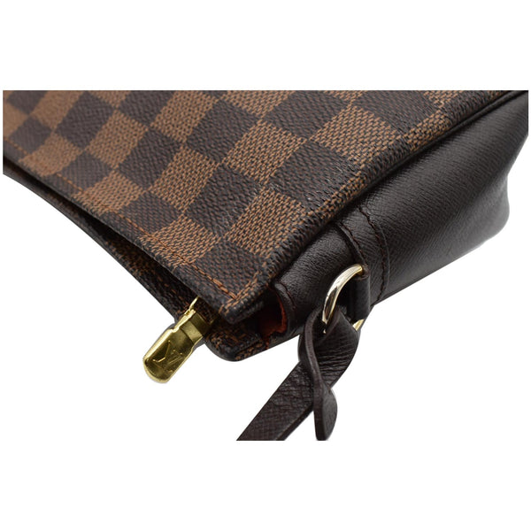 LOUIS VUITTON Trousse Damier Ebene Makeup Pochette Clutch Bag Brown