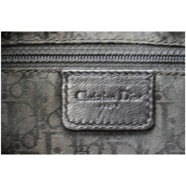 CHRISTIAN DIOR Lace Up Admit It Leather Hobo Bag Dark Brown