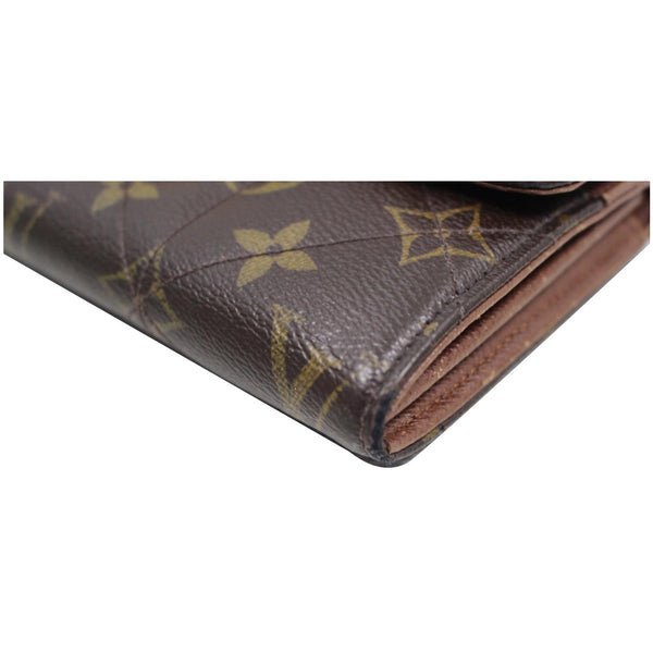 LOUIS VUITTON Sarah Etoile Monogram Canvas Wallet Brown