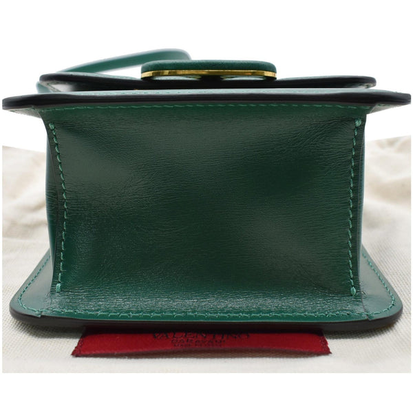 VALENTINO Garavani Vsling Micro Leather Shoulder Bag Green