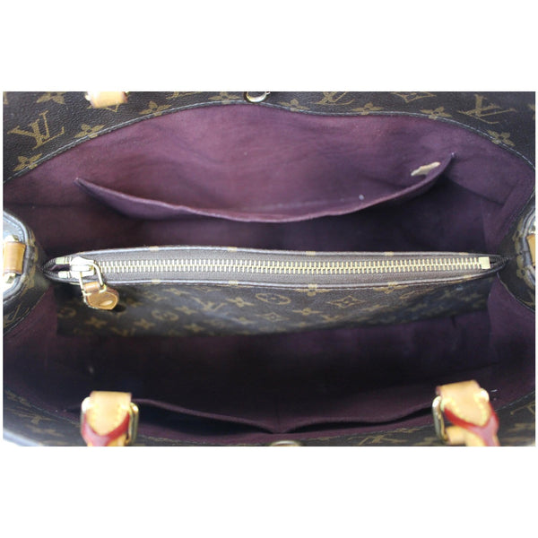 LOUIS VUITTON Montaigne GM Monogram Canvas Shoulder Bag Brown