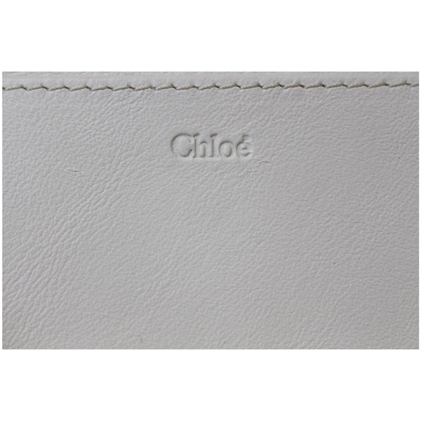 CHLOE Drew Bijou Calfskin Crossbody Clutch Bag White - Last Call