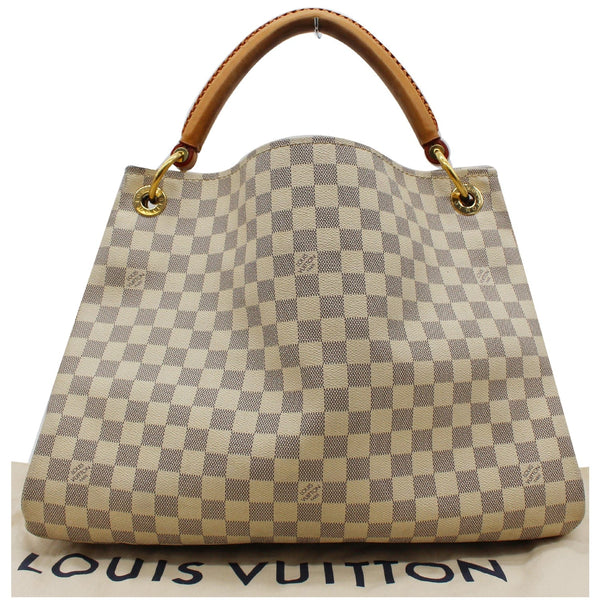 LOUIS VUITTON Artsy MM Damier Azur Shoulder Bag White