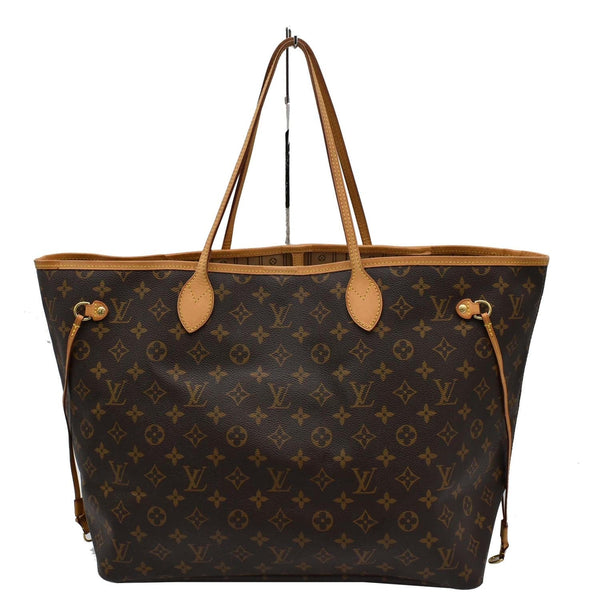 LOUIS VUITTON Neverfull GM Monogram Canvas Tote Bag Brown