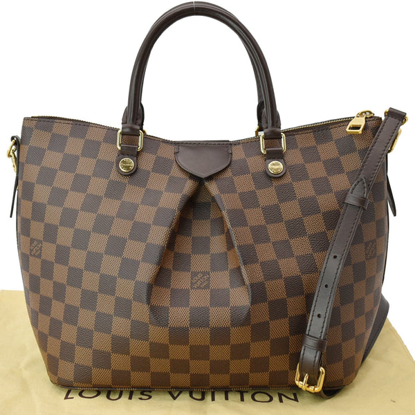 Louis Vuitton Siena Damier Ebene Shoulder Bag Brown