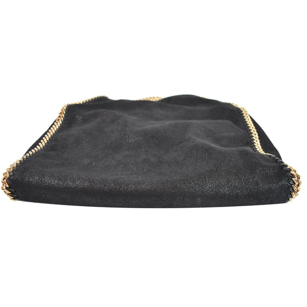 STELLA MCCARTNEY Falabella Leather Chain Shoulder Bag Black