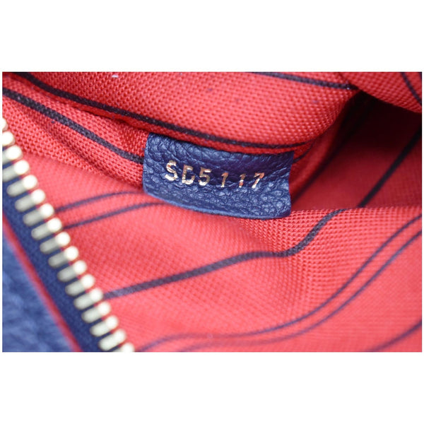 LOUIS VUITTON Metis Pochette Empreinte Leather Crossbody Bag Navy Blue