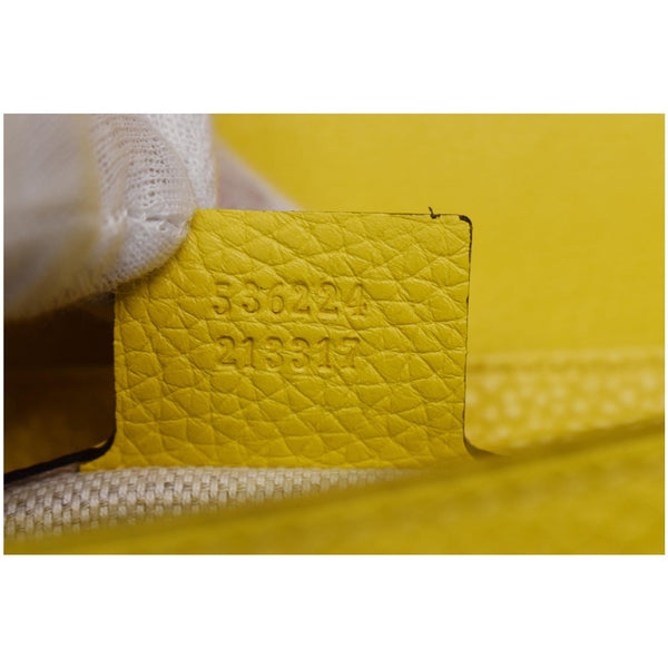 GUCCI Soho Chain Flap Leather Shoulder Bag Yellow 536224