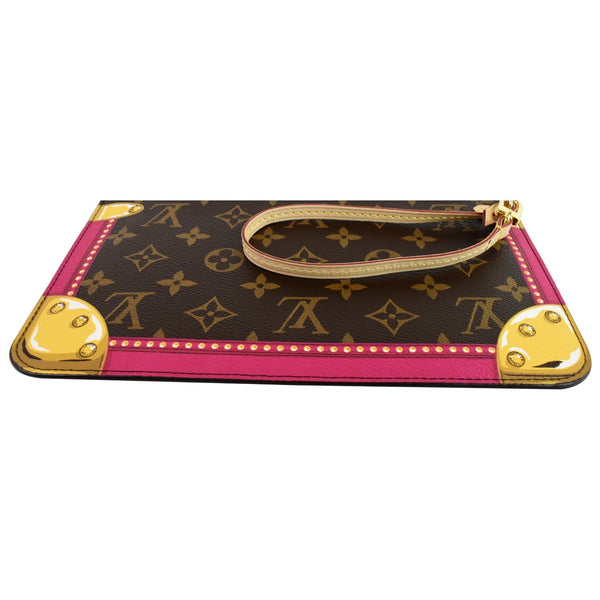 LOUIS VUITTON Wristlet Pouch Monogram Summer Trunk Neverfull MM Brown