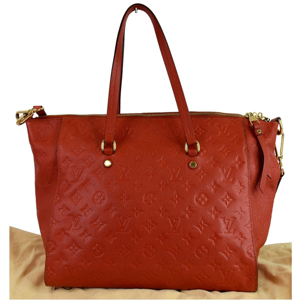 Louis Vuitton Lumineuse PM Monogram Empreinte Bag - red backside