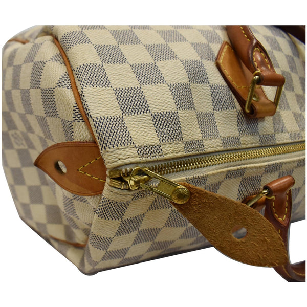 Louis Vuitton Speedy 35 Damier Azur handbag with zip