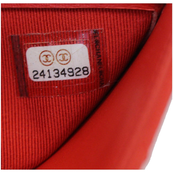 CHANEL Small Chevron Quilted Caviar Compact Flap Wallet Red