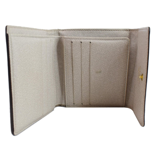 LOUIS VUITTON Monogram Dentelle Elise Wallet Silver