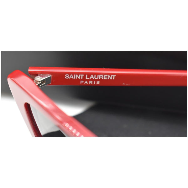 YVES SAINT LAURENT SL277 003 Red Sunglasses Gray Lens