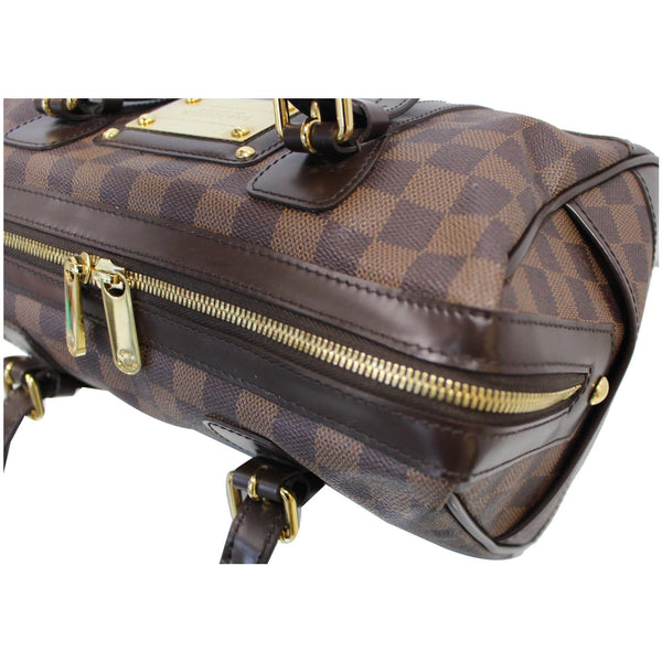 LOUIS VUITTON Berkeley Damier Ebene Satchel Bag Brown