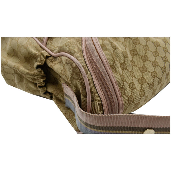 Gucci Large Diaper GG Supreme Canvas Shoulder Bag beige
