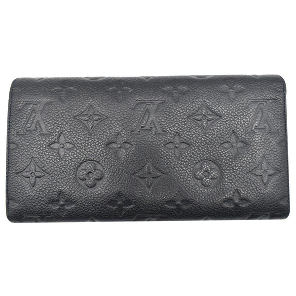 LOUIS VUITTON Virtuose Empreinte Leather Trifold Wallet Black