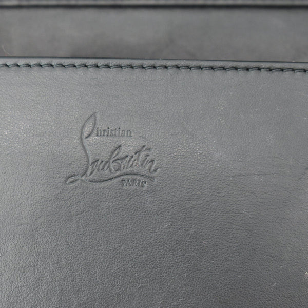 CHRISTIAN LOUBOUTIN Paloma Embellished Leather Chain Clutch Bag Black