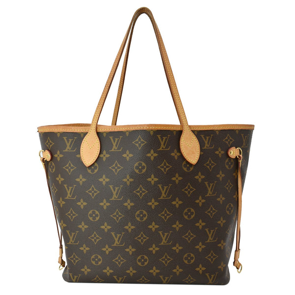LOUIS VUITTON Neverfull MM Monogram Canvas Tote Bag Brown
