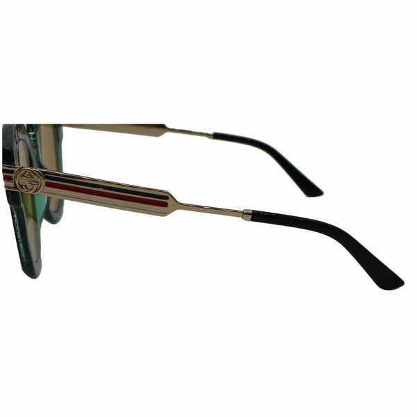 GUCCI GG0281S Square Glitter Green Sunglasses Brown Lens