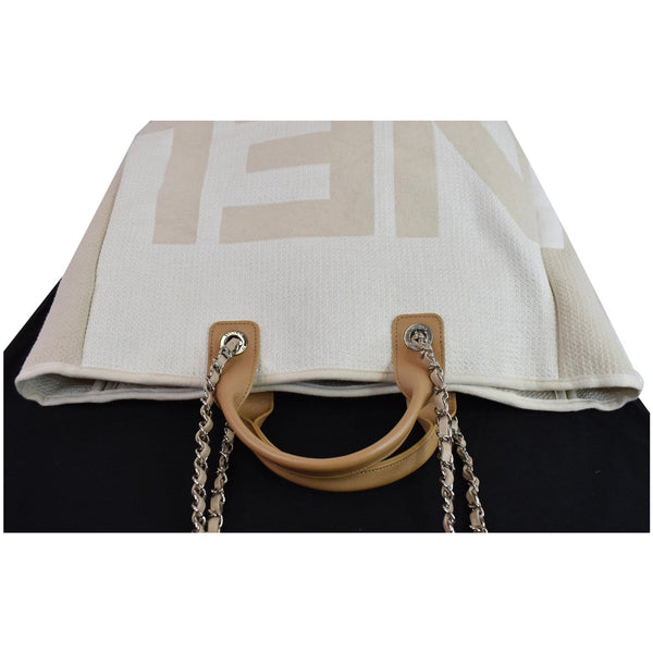 Chanel 18P Deauville 2Way Logo Chain Shopping bag top handles